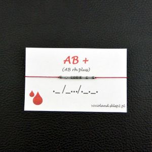 AB + (AB rh plus) czerwona